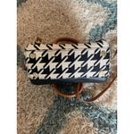 Spartina 449 Satchel Crossbody Bag Black Houndstooth Purse Photo 3