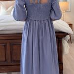 indigo. Maxi Dress with Slit and Open Back Photo 2