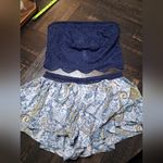 Victoria's Secret NWT BUNDLE 2 PIECES   Blue and Yellow Paisley Set Photo 1