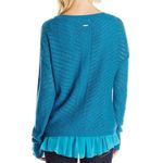 prAna V-Neck Sweater in Mosaic Blue, Size S New with Tag Photo 5