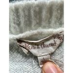 Hem & Thread  Ivory Tan Color Block Stripe Acrylic Blend Sweater Large Photo 2