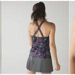 Lululemon Kanto Catch Me Tank Top Polka Dot Size 8 Windy Blooms Regal Plum Soft Photo 1