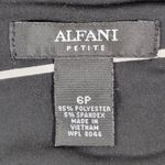 Alfani Petite Black White Geometric Print 3/4 Sleeve Midi Dress Size 6P Photo 5