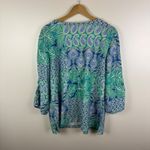 Ruby Rd Bali Eyelet Knit Top Size XL Paisley V Photo 6