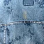 American Eagle Jean Jacket Hoodie S | Distressed Denim Knit Sleeves Hood Photo 4