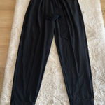 Athleta Skyline Pants Paperbag Waist Tie Pleats Black Size 8/T 8/G Photo 0