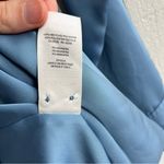 Aritzia Babaton Larchmont Long Sleeve Satin Mini Wrap Dress Baby Blue Size XS Photo 9