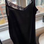 Gentle Fawn Black Lace Trim Slip Dress Photo 3