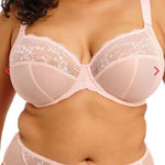 Elomi 40G nude lacy full coverage embroidered bra Tan Size undefined Photo 0