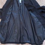 Liz Claiborne LizSport Black Trench Coat XL Quiet Luxury Old Money Classic Work Photo 2