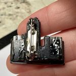 Handmade Handcrafted Enameled City Scene Building With Bridge Brooch Pin Photo 6