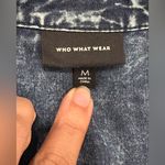 Who What Wear Women’s Blue Jean button-down blouse Size M Photo 4