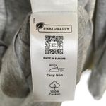 Eterna Fitted Womens Gray Heathered Grey Button Down Shirt Top V Photo 8