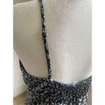 Free People Intimately Free On Our Radar Floral Satin Slip Dress Blue M Photo 8