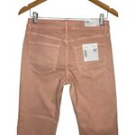 Vervet  Melissa Mid Rise Straight Leg Jeans Raw Hem Crop Pink Women Size 27 NWT Photo 5