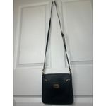 Ralph Lauren Lauren‎  Black Faux Leather Crossbody Bag Small Gold Hardware Photo 1