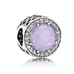 Pandora Radiant Hearts Charm, Opalescent Crystal and Clear Cubic Zirconia Photo 0