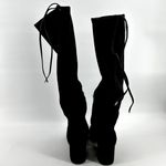 Sam Edelman  Vinney Knee High Boots Suede Leather Round Toe Block Heel Black 10M Photo 5