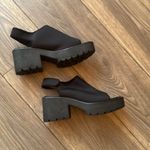 Vagabond  size 8 black lug sole sling back chunky sandals neoprene Photo 2