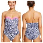 Lilly Pulitzer Pink and Blue Upstream One Piece Swimsuit Photo 1