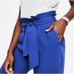 NEW Boden Dress Pants Women 2 Cobalt Blue Paper Bag Waist Versatile Comfort Photo 3