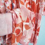 Klesis Bohemian Floral Mixed Media Romper Red Photo 6