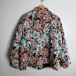 Soft Surroundings NWOT  Floral Puffer Velvet Jacket With Pockets Size 1X Photo 1