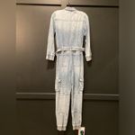 Alice + Olivia  etha chambray long sleeve jumpsuit in chambray denim 25 nwt Photo 2