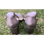 Altuzarra  Naturalizer Silver Ankle Strap Block Heels Womens Size 11 Formal Gala Photo 5