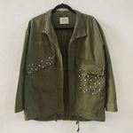 Dry Goods Pearl Embellished Army Jacket Photo 1