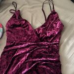 Forever 21 ☀️ Velvet cocktail mini dress- maroon/plum/purple sz medium Photo 2