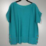 Marled Reunited Clothing Teal Boxy Minimalist Sweater Photo 0