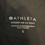 Athleta Synergy Rib 7/8 Tight Black High Rise Leggings - Small Photo 3