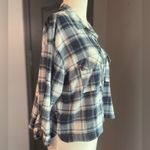 Eden & Olivia  Cropped Plaid Button-Up Shirt Photo 1