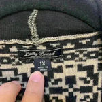 Lucky Brand Aztec western open cardigan sz 1X fall cowgirlcore rodeo winter cozy comfy Photo 1