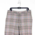 Anthropologie  Malcolm Plaid Tapered Trousers Size 10 High Rise Preppy Minimalist Photo 3