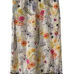 Betsey Johnson  Floral Wide Leg Pajama Pants Small 100% Rayon Drawstring Waist Photo 0