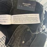 Abercrombie & Fitch NWT  Curve Love High Rise Mom Jeans: Washed Black, Size 28 Photo 9