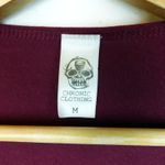 Chronic Clothing Chronic Cellars Shirt Women M Burgundy LS Graphic Logo Skull Red Size M Photo 10