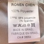 Ronen Chen sleeveless mini black v neck lace short black stretch formal dress 10 Photo 5