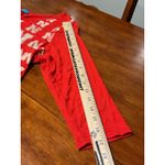 Nebraska Huskers 3/4 Sleeve Printed Top Medium Women's Red Scoop Neck Shirt GBR Size 8 Photo 4