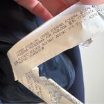 ZARA Basic Navy Blue Single Button Closure Blazer Jacket Womens L Zip Sleeve Y2K Photo 3