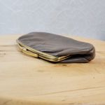 Vintage Clasp Clutch Pocketbook Womens 7" Gray Gold Frame Purse Evening Bag Photo 10