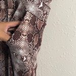 New York & Company snake print jumpsuit White Size M Photo 3