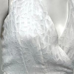 Hugo Boss NWT White High Low Hem Deep V Neck Dress Women's Size 10 Photo 1