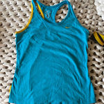 Nike NWT Blue and Yellow Women's Tank Top Small. Livestrong foundation Austin TX Photo 0