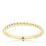Boutique Dainty 14k Gold Plated S925 Stacking Bead‎ Ball Ring Size 5.5 Photo 7