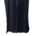 superdown Brooke Wide Leg Pants Women’s Size Large Black High Rise Croppe Photo 5