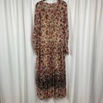 Free People Brown Floral See It Through Maxi Dress Sz.M NWT Photo 12