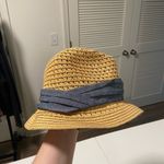 NWOT | small rounded straw‎ hat with fabric Photo 0